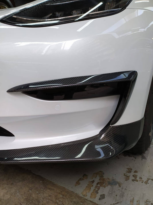 TESERY×CMST  Carbon Fiber Front Lip for  Tesla Model 3