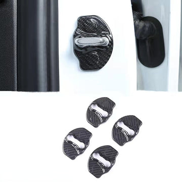 Real Carbon Fiber Door Lock Cover suitable for Tesla Model 3/Y