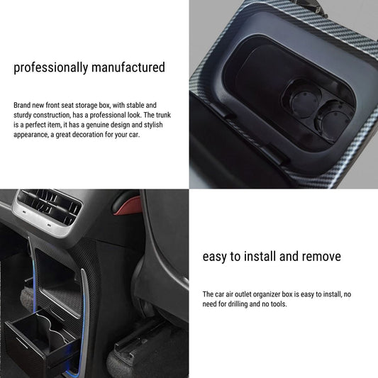 Retrofit rear storage box For Tesla Model Y 2020-2023