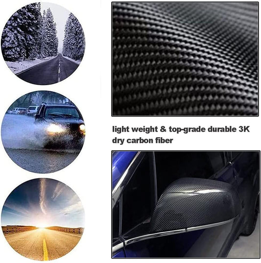 Real Carbon Fiber Mirror Covers for Tesla Model S 2014-2023