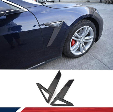 Real Carbon Fiber side camera indicator cover suitable for Tesla Model S 2014-2020