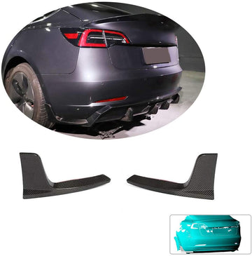 Real Carbon Fiber Rear Splitter suitable for Tesla Model 3 2017-2022