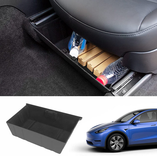 Under Front Seat Storage Box for Tesla Model Y 2020-2023