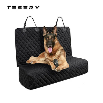 Waterproof Dog Seat Cover Car Pet Mat with Double Zipper for Model 3/Y/S/X