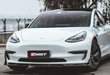 TESERY×CMST Tesla Model 3 Carbon Fiber Front Lip Ver.2