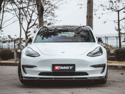 TESERY×CMST Tesla Model 3 Carbon Fiber Front Lip Ver.2