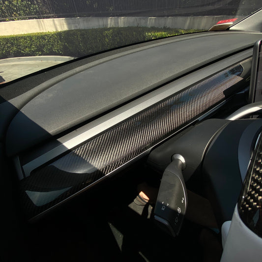 TESERY Tesla Model 3 / Y Dashboard Cover - Carbon Fiber Interior Mods  (Not suitable for US Model Y after June 2023)