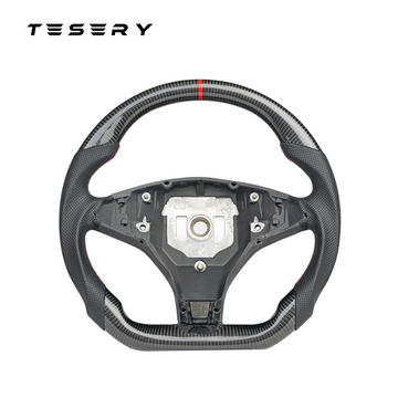 Model X / S Sport Carbon Fiber Steering Wheel 2016-2020【Style 6】