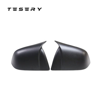 TESERY Mirror Cap for Tesla Model 3 / Y ( Sporty Style ) - Carbon Fiber Exterior Mods