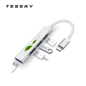 Tesla USB Tepy C Hub suitable for Model 3/Y/S/X 4 in 1 USB 3.0 Ports