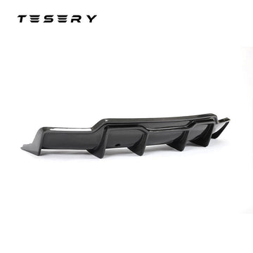 Model 3 Rear Diffuser Trunk Lip - Real Molded Carbon Fiber