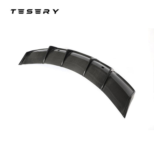 Model 3 Rear Diffuser Trunk Lip - Real Molded Carbon Fiber