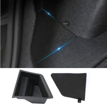 Original Car Trunk Side Storage Box + Cover suitable for Tesla Model 3 【1 PC】