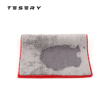 Thicken Car Cleaning Towel Glass Absorbent Cloth for Tesla