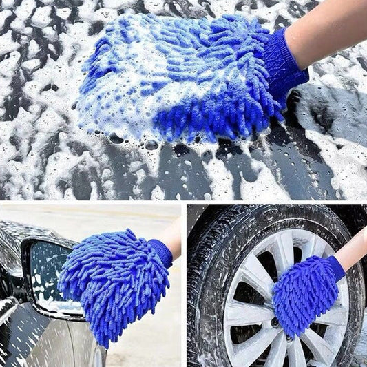 Premium Chenille Car Wash Glove 2pcs