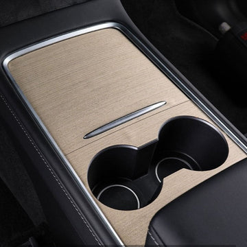 Wood Center Console Wrap for Tesla Model 3 / Y 2020-2023