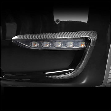 TESERY Tesla Model Y Fog Light Trim - Carbon Fiber Exterior Mods