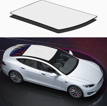 Panoramic Sunroof Sunshade With Silver-Coated Cloth for Tesla Model S 2016-2023