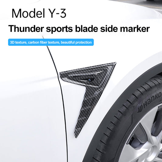 Thunder Fender Side Camera Protection Cover for Tesla Model Y / 3 2021-2022