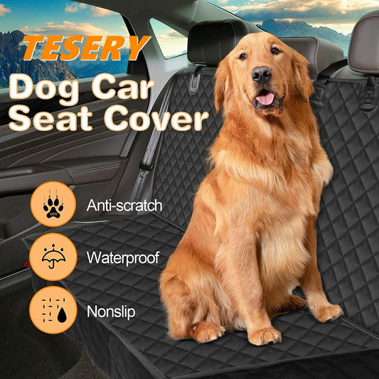 Waterproof Dog Seat Cover Car Pet Mat with Double Zipper for Model 3/Y/S/X