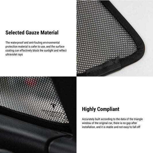 Side Window Triangle Window Sunshade for Tesla Model 3 2017-2023